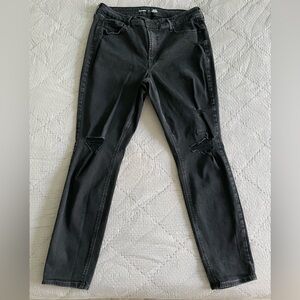 Old Navy High-Rise Rockstar Super Skinny Ripped Jeans 16